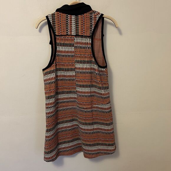Urban Outfitters Orange Racerback 70"s Style Mini‎ Dress S Collared Retro NWT - Picture 5 of 7